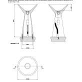 Freestanding round Cristalplant® washbasin Apold