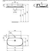 Diamatec® wall-mounted washbasin Dolores