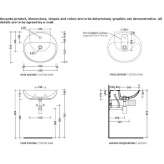 Single ceramic countertop washbasin Campese