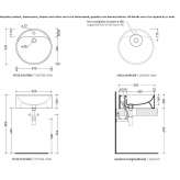 Ceramic countertop washbasin Anapa