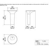 Cristalplant® round free-standing washbasin Norlina