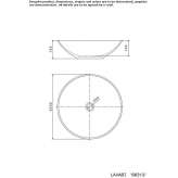 Umywalka ceramiczna okrągła nablatowa Krsko