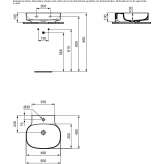 Diamatec® wall-mounted washbasin Dolores