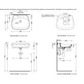 Ceramic washbasin Paratico