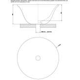 Round countertop washbasin made of porcelain stoneware Commer