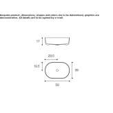 Umywalka nablatowa owalna Ceramilux® Wlen