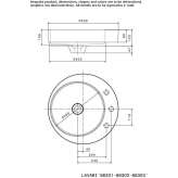 Cristalplant® single round countertop washbasin Krsko