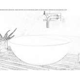 Acovi® round countertop washbasin Buccheri