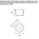 Ceramilux® round countertop washbasin Trabitz