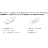 Korakril™ wall-mounted washbasin with integrated countertop Limbach