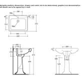 Free-standing ceramic washbasin Polutla