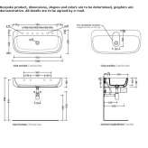 Ceramic countertop washbasin Rutul