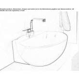 Ceramic countertop washbasin Rudiano