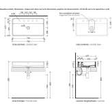 Ceramic countertop washbasin Eloy