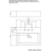 Countertop washbasin, rectangular, single Krsko