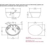 Recessed washbasin in an oval shape Altsasu