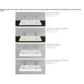 Double-enameled steel washbasin Dion