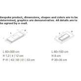 Corian® wall-mounted washbasin with drawers Limbach