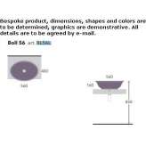 Oval countertop ceramic washbasin Gorey