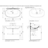 Ceramic washbasin mounted to the wall Campese