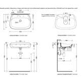 Ceramic washbasin Paratico