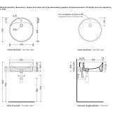 Recessed ceramic washbasin Anapa