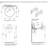 Ceramic washbasin mounted to the wall Anapa