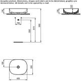 Diamatec® countertop washbasin Dolores