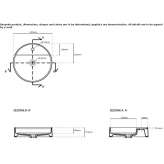Umywalka ceramiczna okrągła nablatowa Pelm