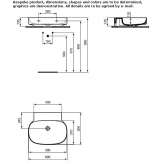 Diamatec® oval countertop washbasin Dolores