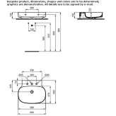 Diamatec® single oval washbasin Dolores