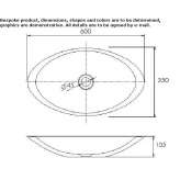 Solid Surface oval countertop washbasin Huampara