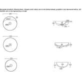 Round ceramic washbasin, countertop Mailat