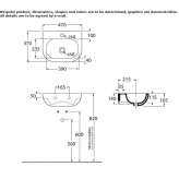 Ceramic washbasin mounted to the wall Rimasco