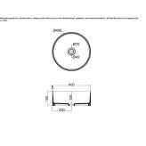 Umywalka ceramiczna okrągła nablatowa Villarta