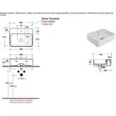 Ceramic washbasin mounted to the wall Donnery