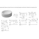 Ceramic countertop washbasin Nunda