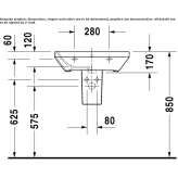 Rectangular washbasin Taberg