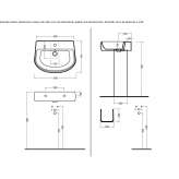 Ceramic washbasin Harpole