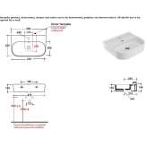 Oval wall-mounted ceramic washbasin Budeni