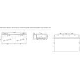 Ceramic double washbasin Bergem