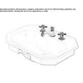 Recessed ceramic washbasin Abergele