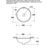 Round ceramic washbasin Rude