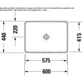 Recessed ceramic washbasin Beuna