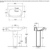 Free-standing ceramic washbasin Gradacac