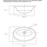 Round semi-recessed washbasin Mihalt