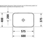 Rectangular recessed washbasin Aksdal