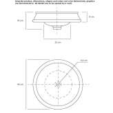 Round semi-recessed washbasin Badolato