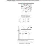 Globothin® round countertop washbasin Moris