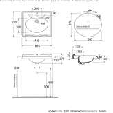 Built-in rectangular ceramic washbasin Valdengo